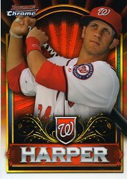 2011 Bowman Chrome Refractor Bryce Harper Rookie F397332