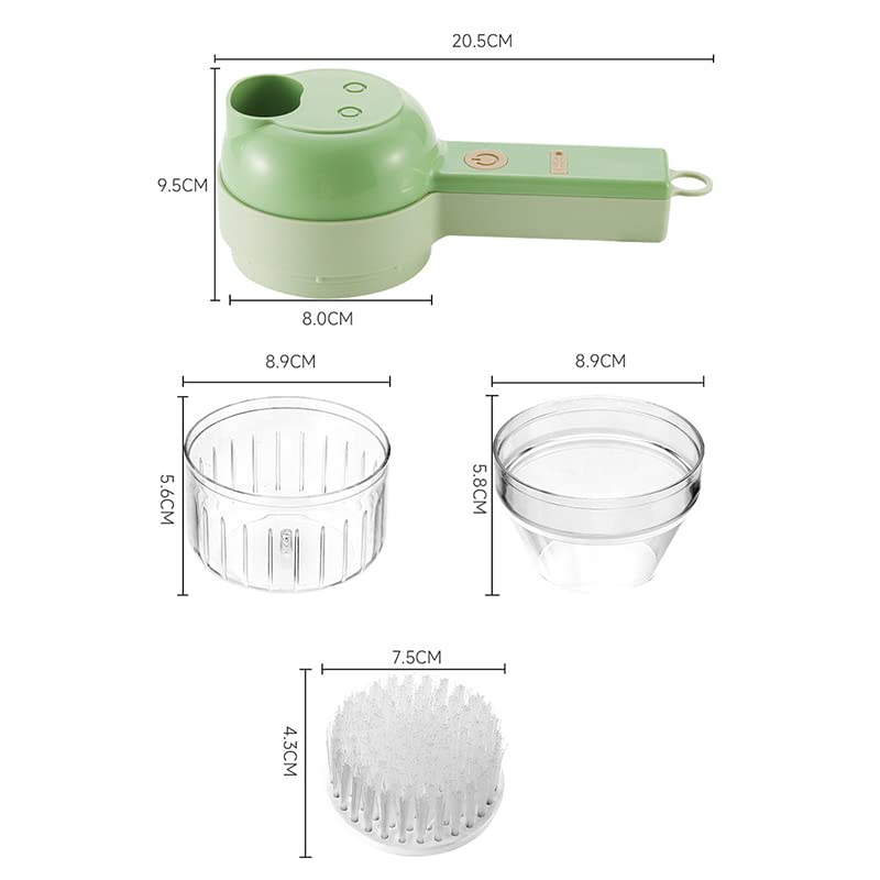 4 in 1 Handheld Electric Vegetable Chopper Set Q800715