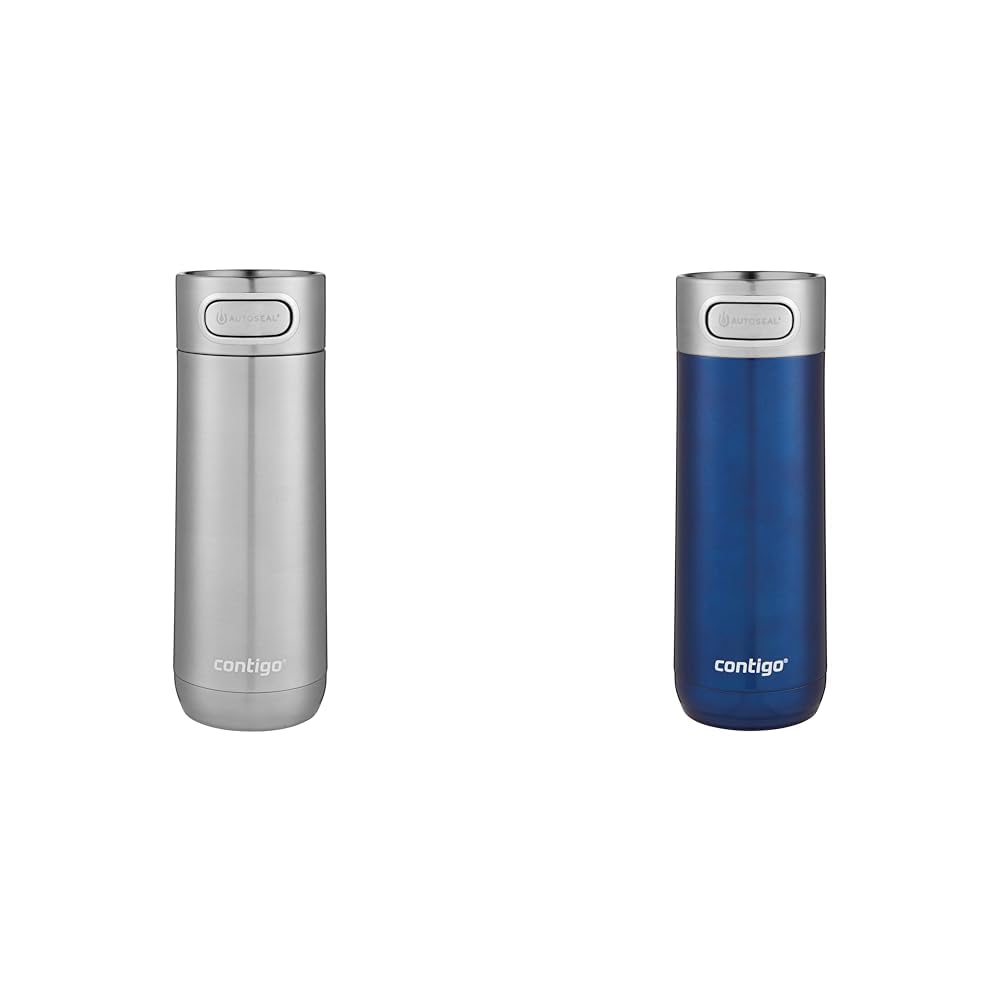 16oz Stainless Steel Thermal Travel Mugs Set of 2 C793135