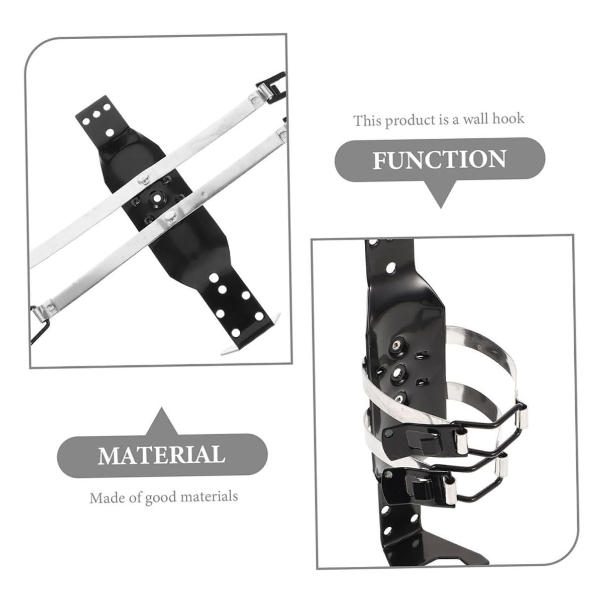 2 Pcs Fire Extinguisher Mounting Kit Wall Bracket Holder N97649