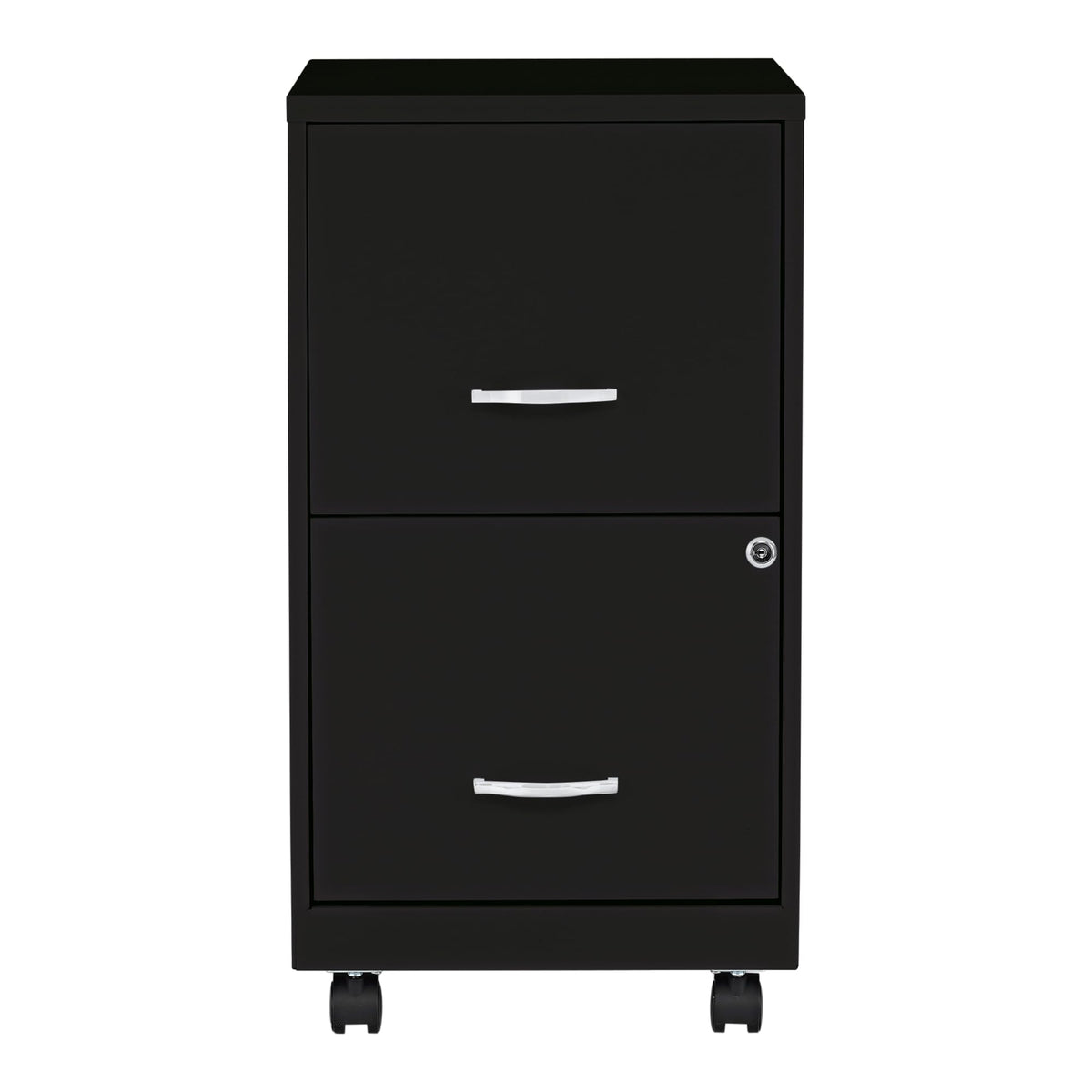 2-Drawer Mobile File Cabinet, Black A660