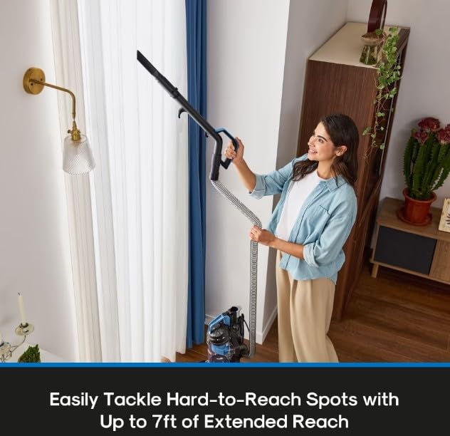 Bagless Upright Vacuum Cleaner with Brush and Crevice Tool I4883