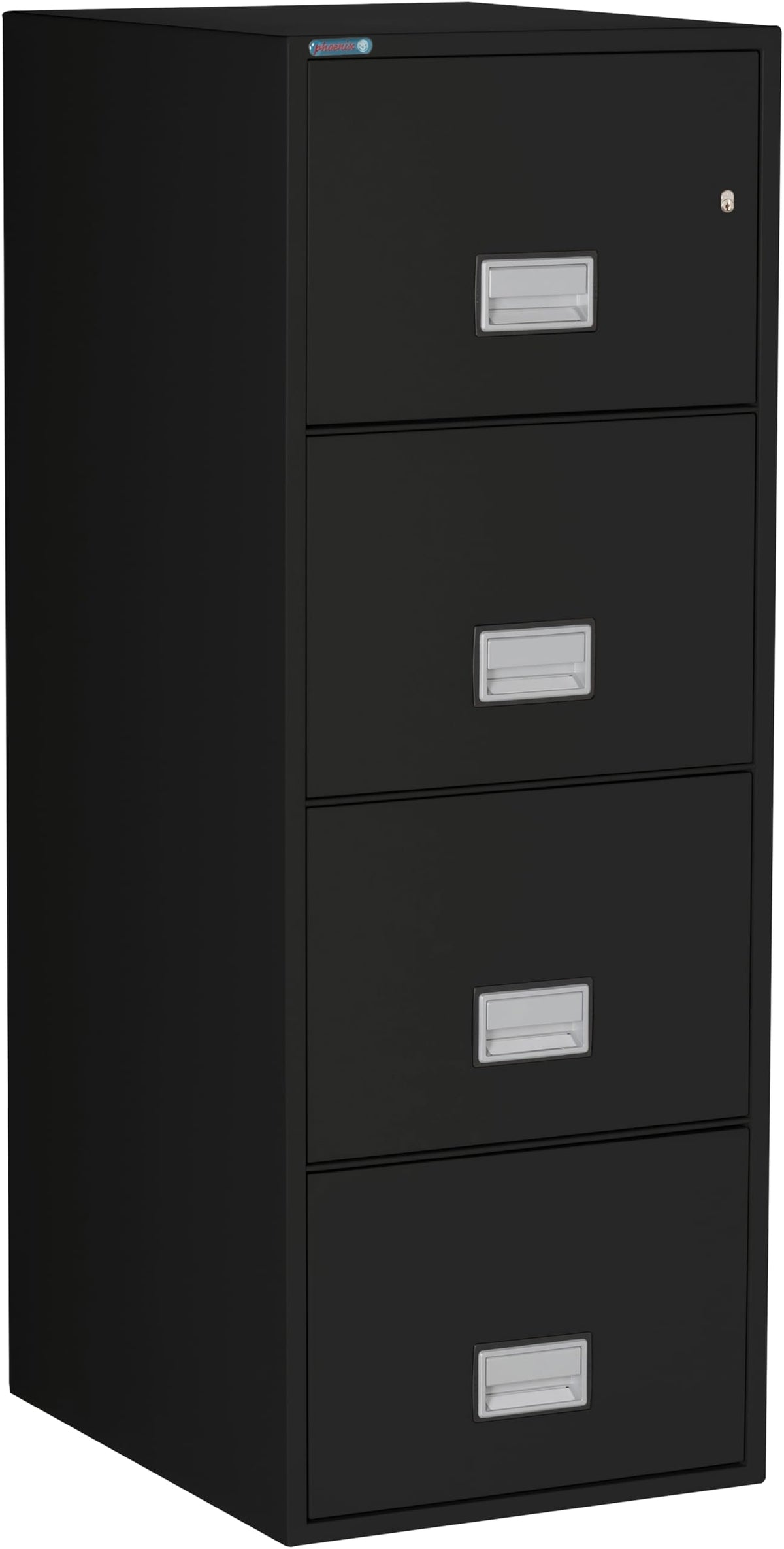 Black 4-Drawer Legal Fireproof File Cabinet A517