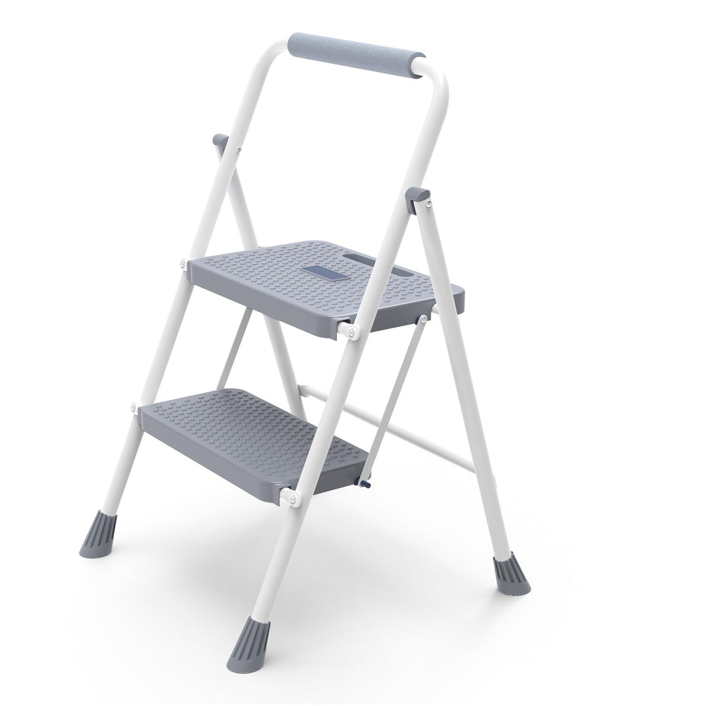 2 Step Ladder 330lbs Capacity Folding Sturdy Step Stool F7918