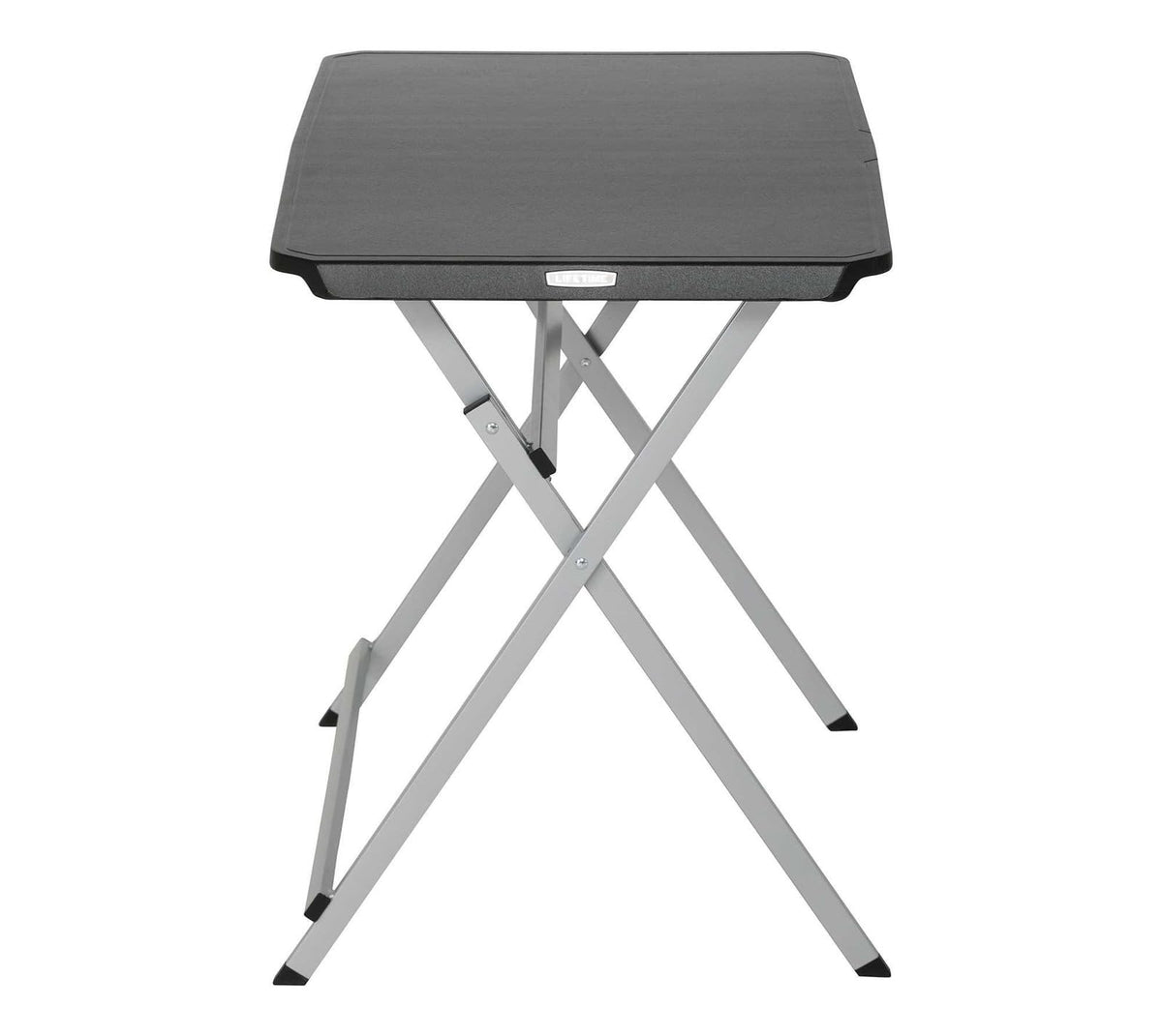 Small Folding Table, Portable Plastic Black 30 Inch D4395