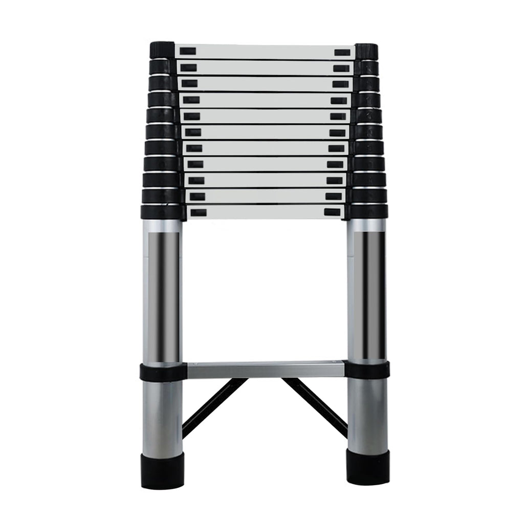 Telescoping Stainless Steel Extension Ladder 330 lbs Y5139