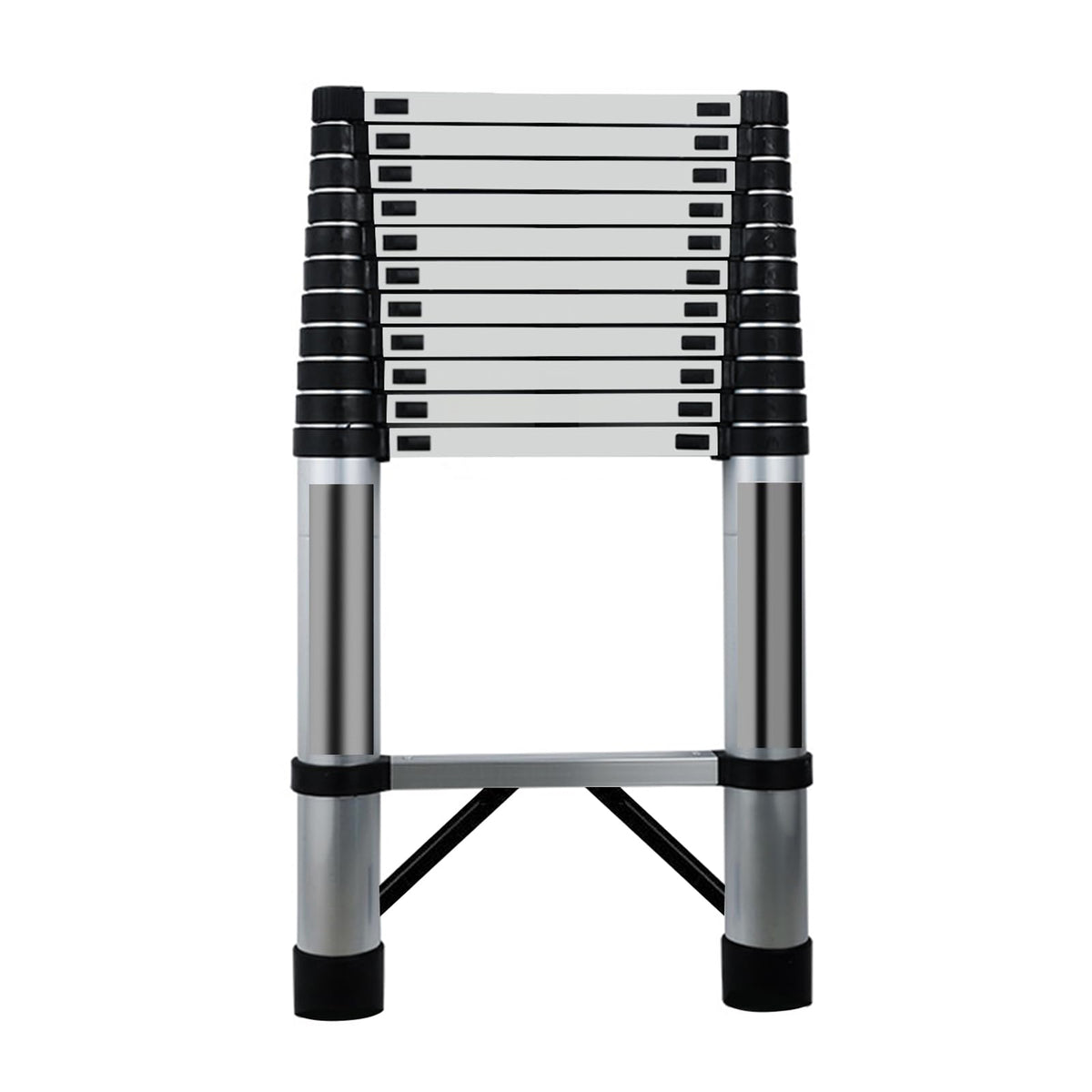 Telescoping Stainless Steel Extension Ladder 330 lbs Y5139