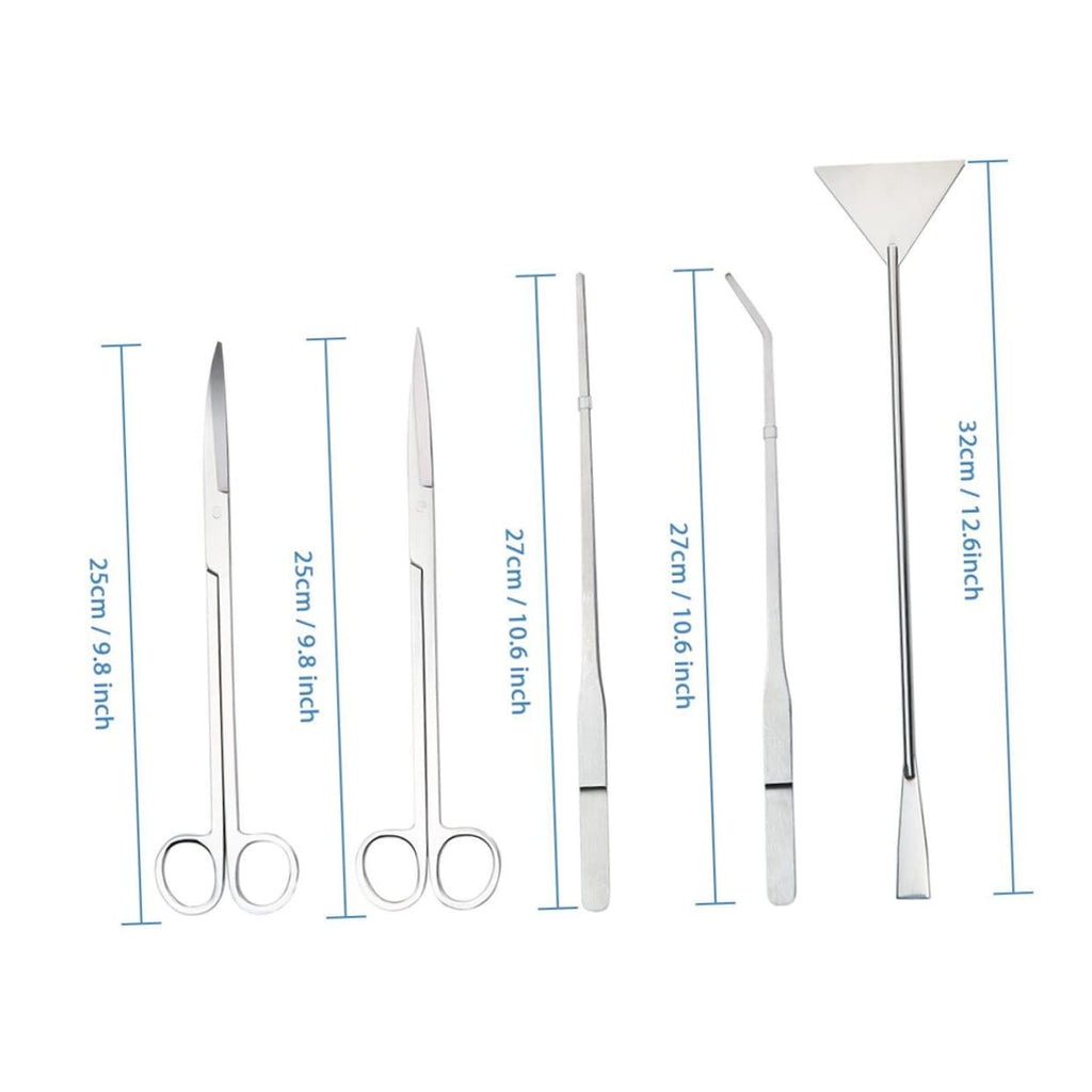 5 Piece Stainless Steel Aquarium Aquascaping Kit D336449