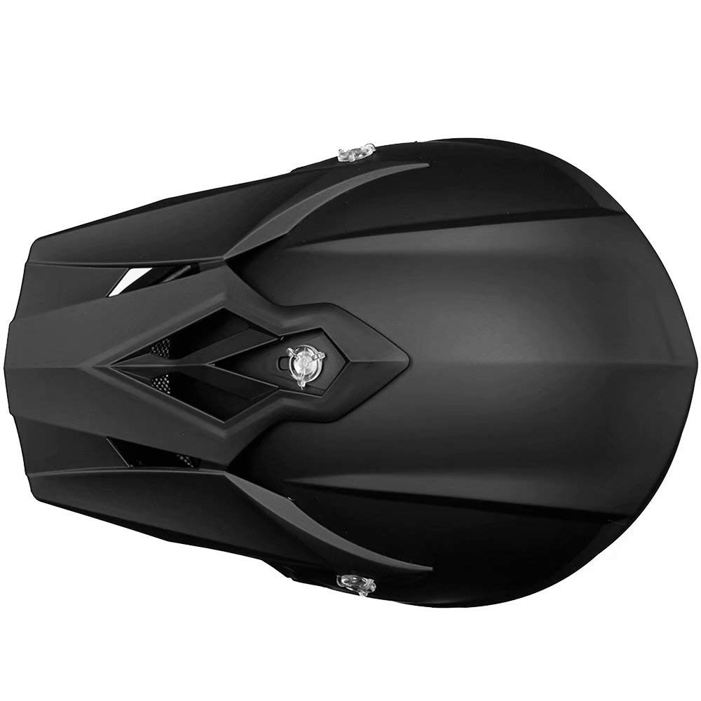 Adult Full Face Motorcycle Helmet, DOT Approved, Matte Black W14561