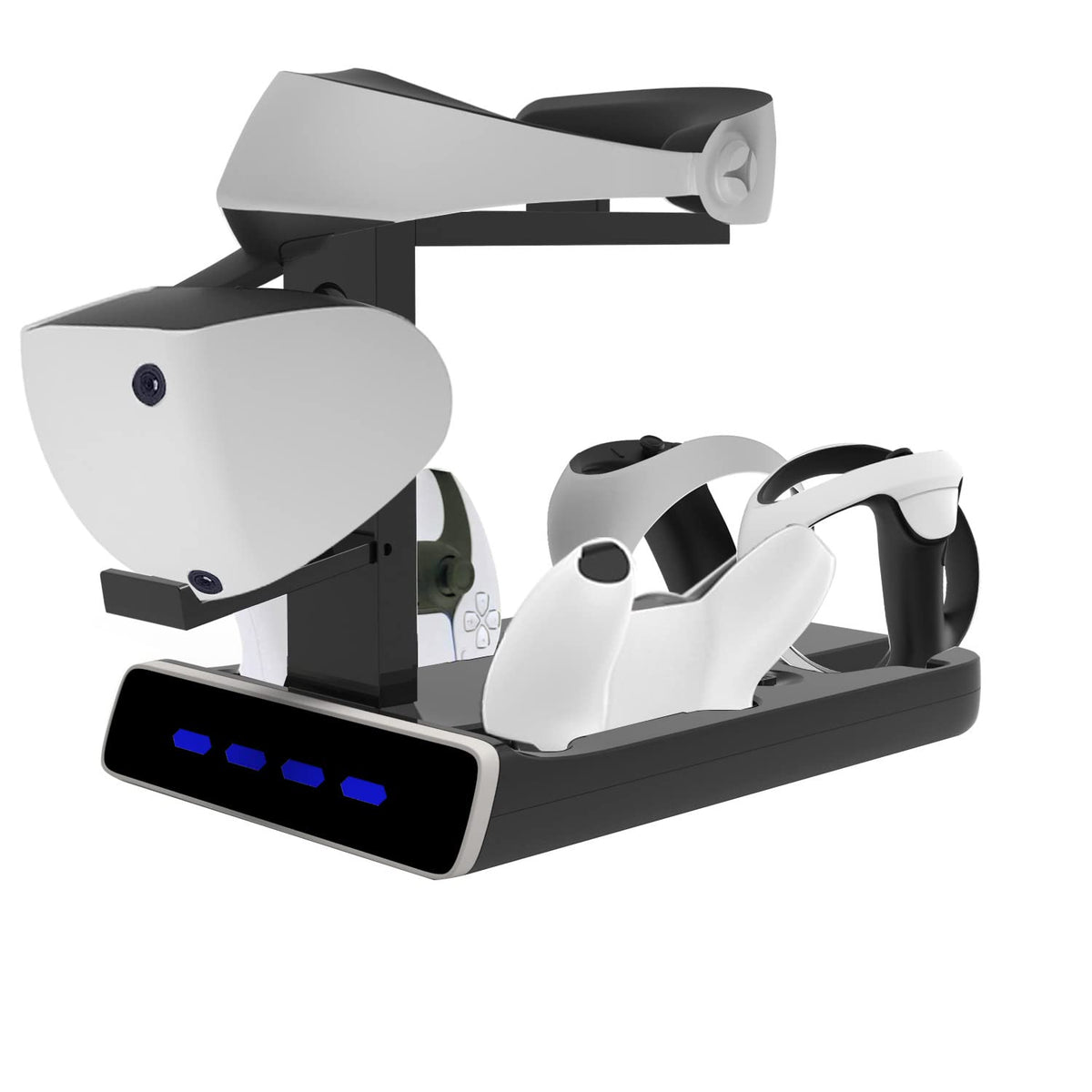 Multifunctional Controller Charging Station with LED Cooling Base and Headset Holder I365203