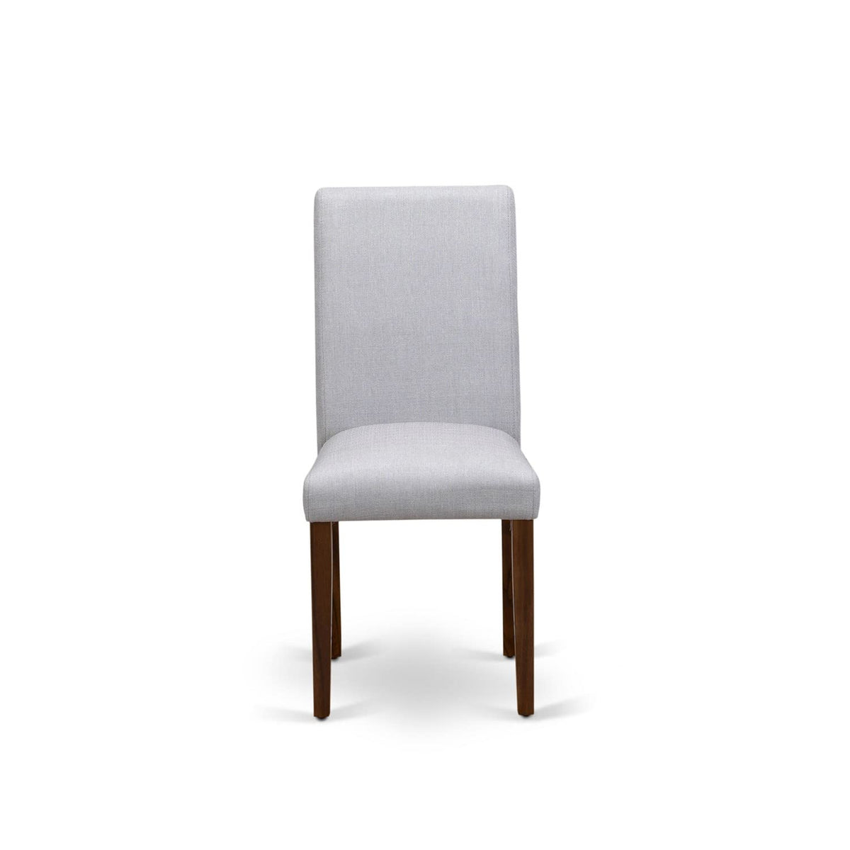 9 Piece Walnut Dining Table Set with 8 Grey Linen Chairs R79946