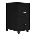 2-Drawer Mobile File Cabinet, Black A660