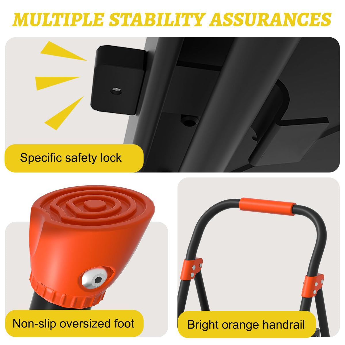 Heavy Duty 2 Step Ladder with Safety Lock R970074