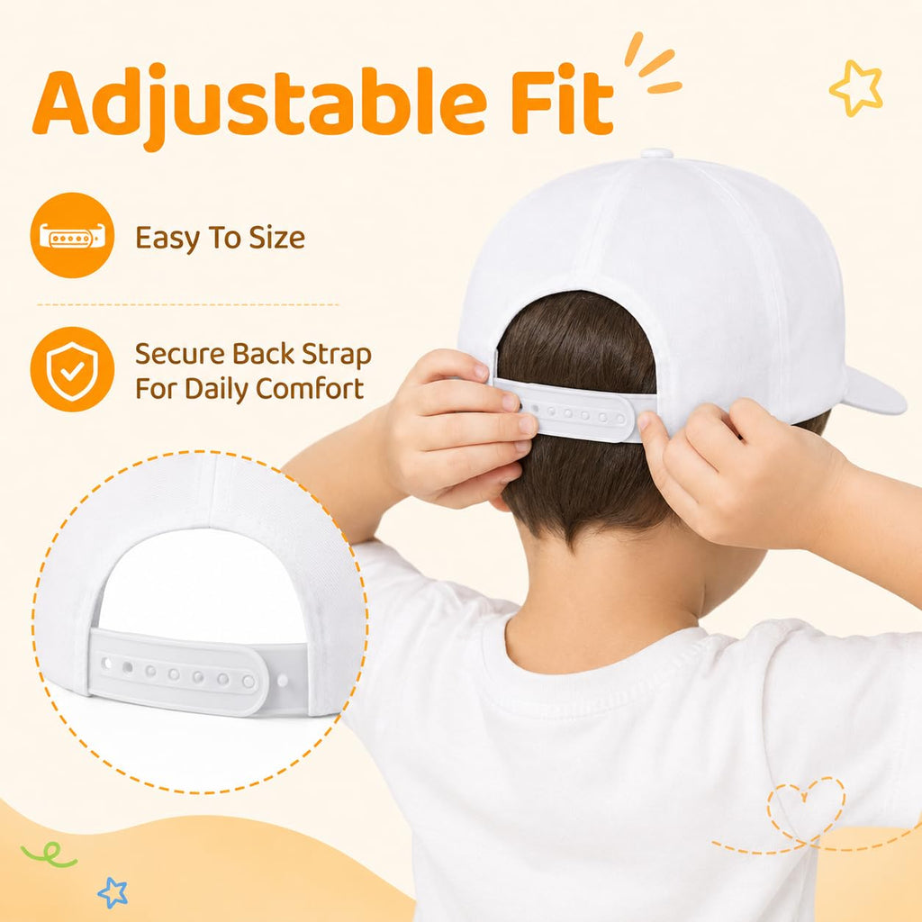 White Adjustable Baseball Caps R846249