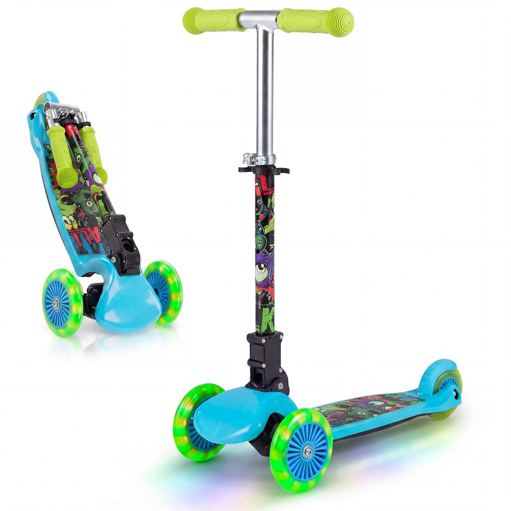 Kids 3-Wheel Kick Scooter with LED Front Wheels V774