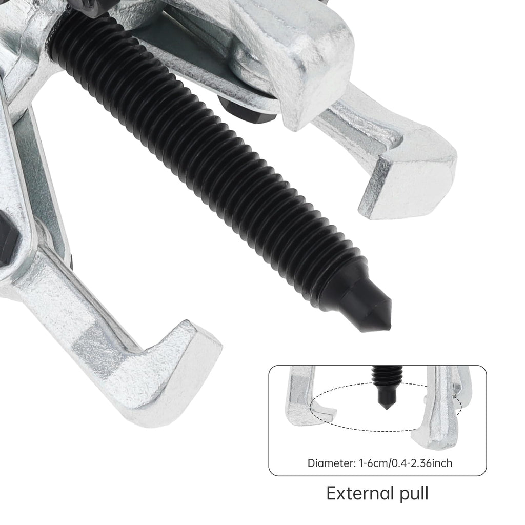 2.36 Inch Adjustable High Carbon Steel 3-Jaw Gear Puller Tool F827166