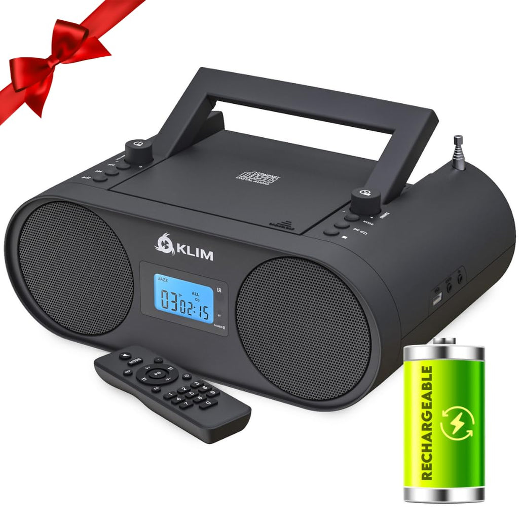 Portable CD Player Boombox with AM FM Radio and Bluetooth R68997