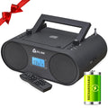 Portable CD Player Boombox with AM FM Radio and Bluetooth R68997
