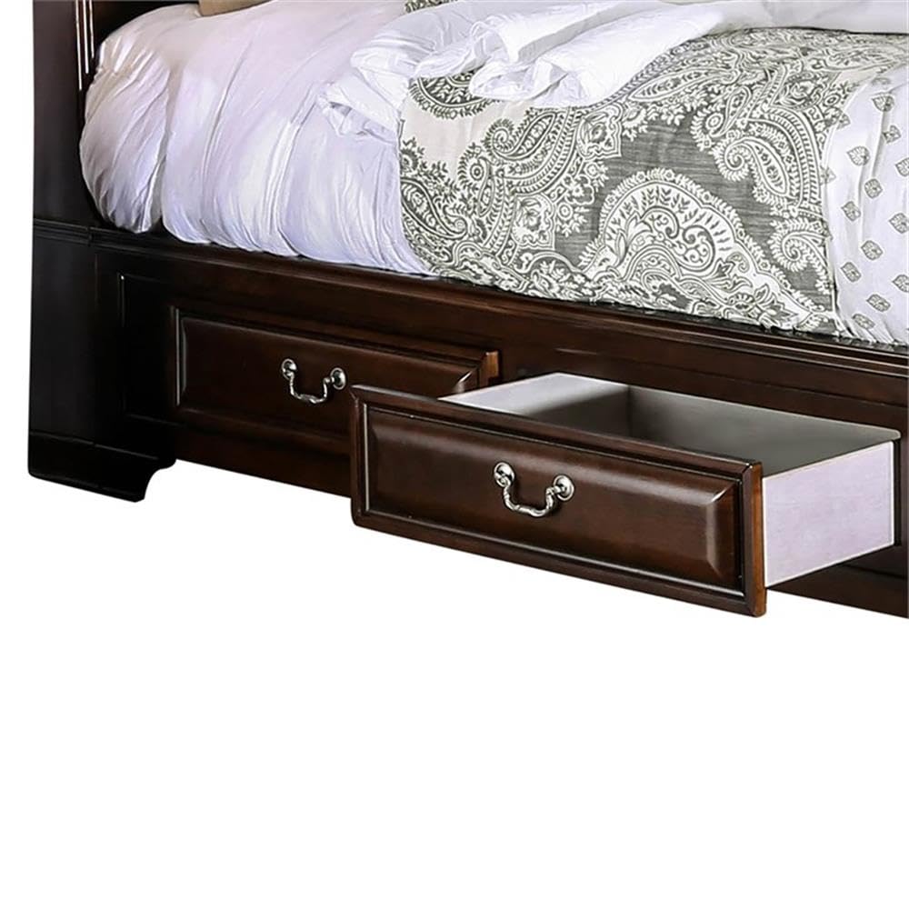 King Storage Platform Bed V711449