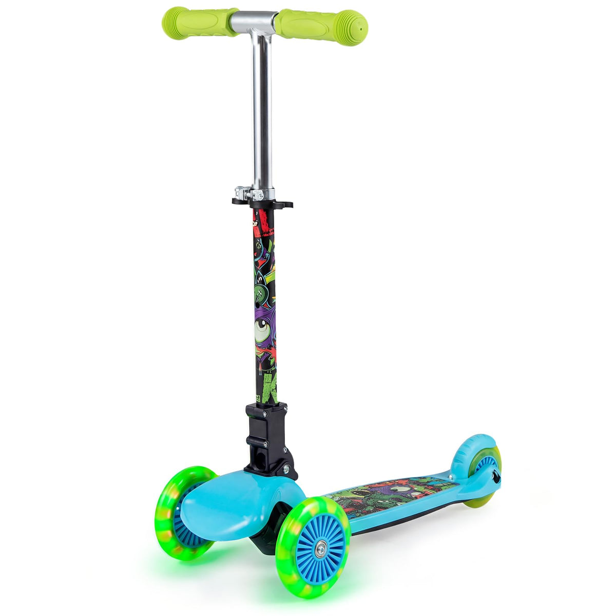 Kids 3-Wheel Kick Scooter with LED Front Wheels V774