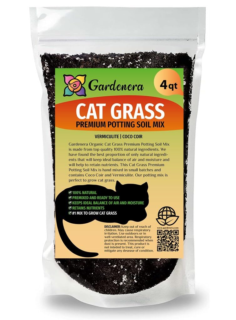 Organic Cat Grass Mix 4 Quarts Y163049