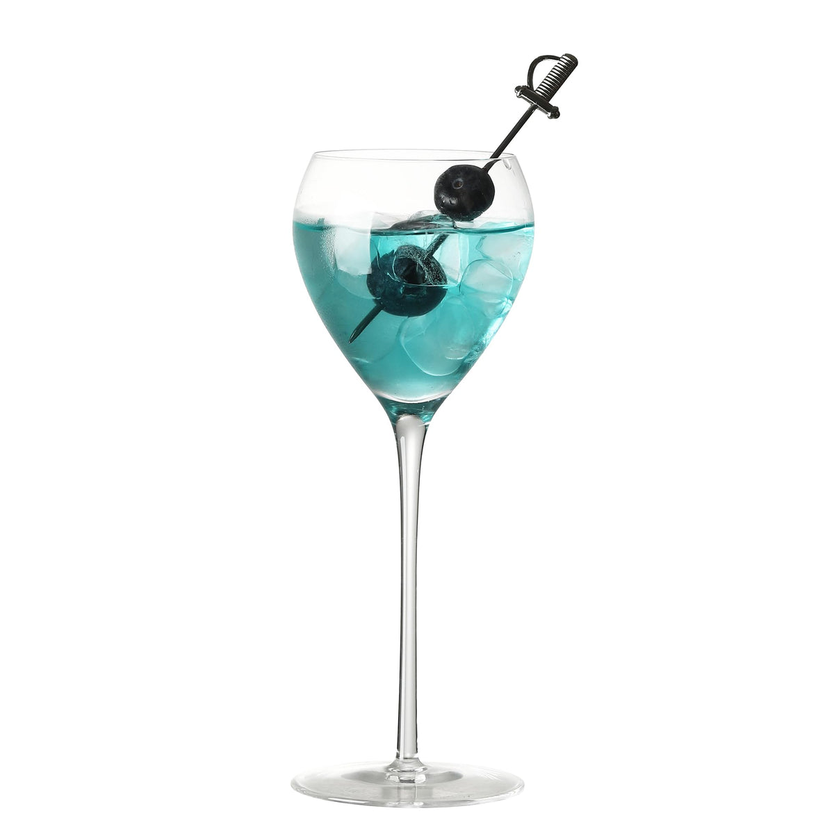 Hand Blown Crystal Cocktail Glasses Set of 6, 5.8Oz Clear G453