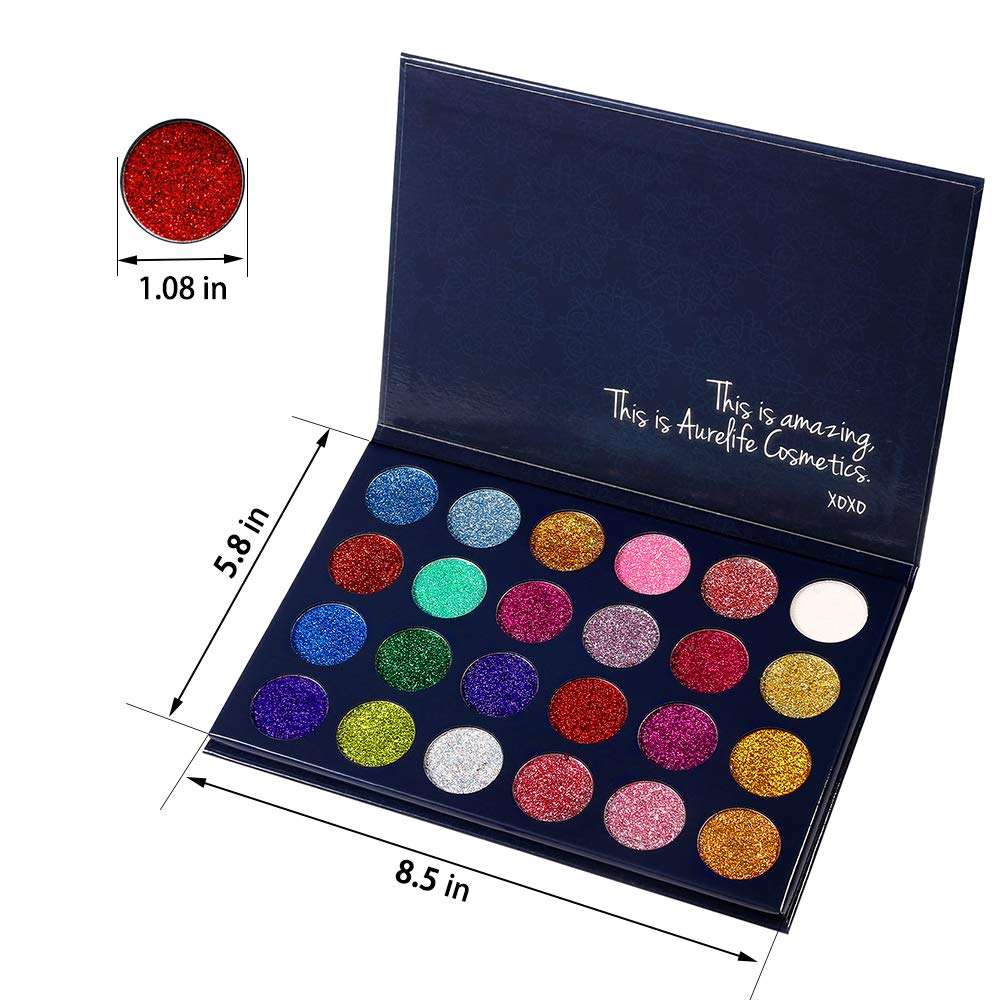 24 Color Pressed Glitter Eyeshadow Palette T944301
