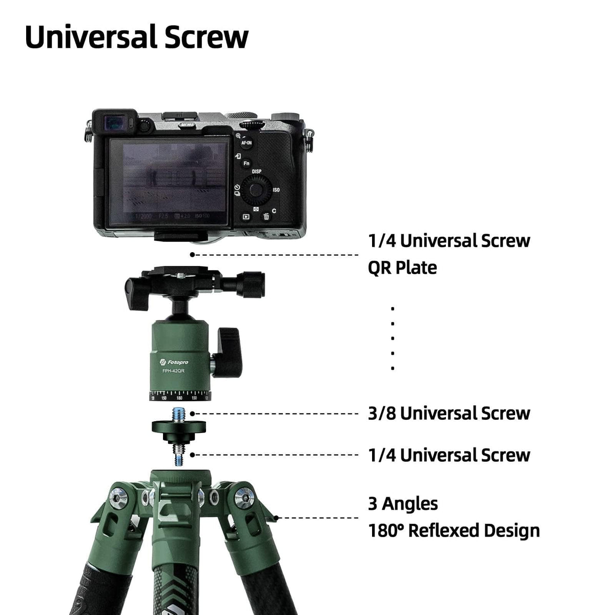 Carbon Fiber 60 Inch Camera Tripod I352