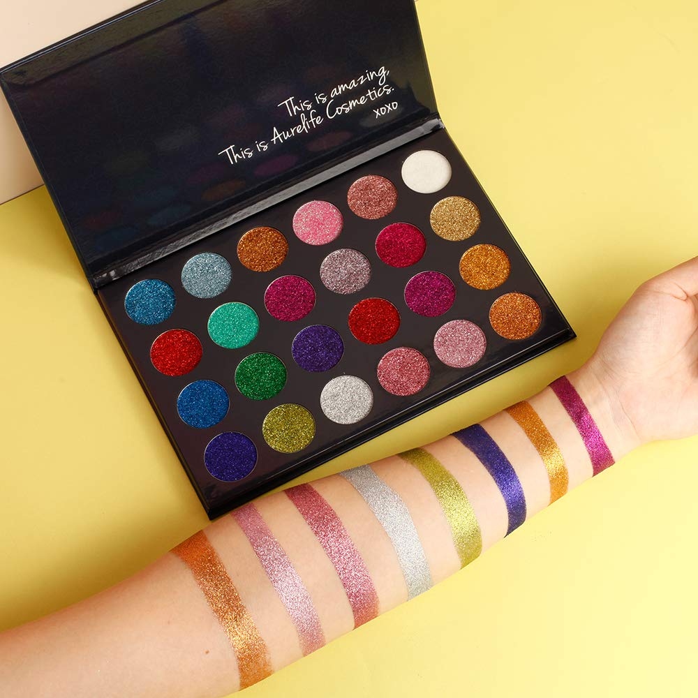 24 Color Pressed Glitter Eyeshadow Palette T944301