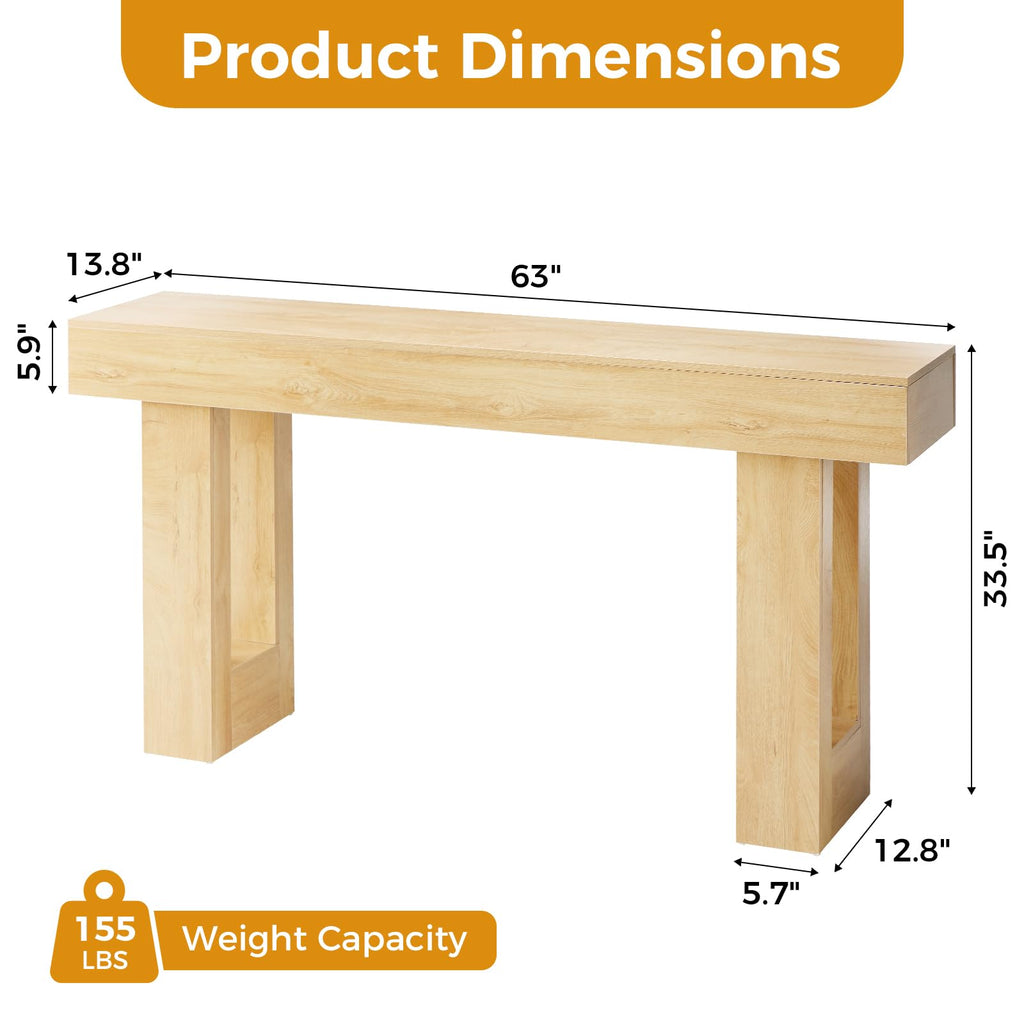 63" Narrow Console Table B133