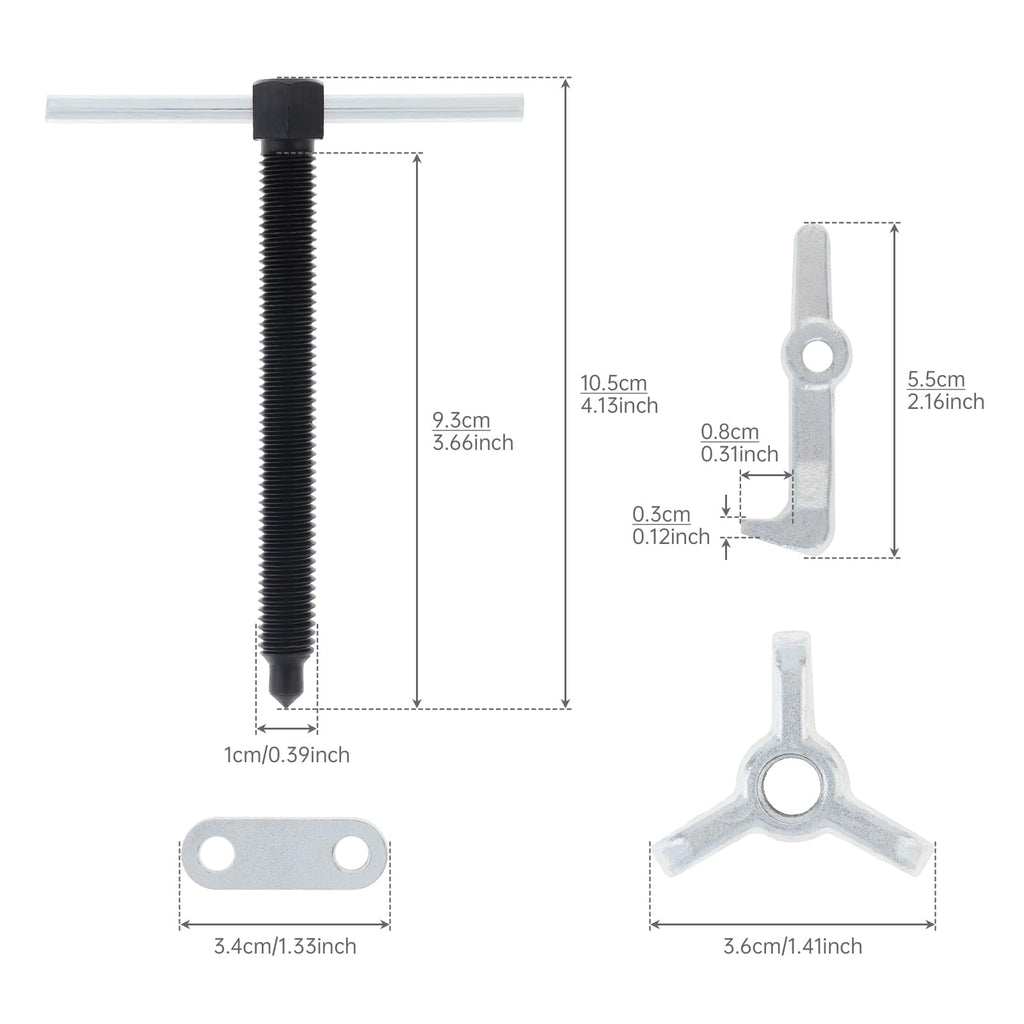 2.36 Inch Adjustable High Carbon Steel 3-Jaw Gear Puller Tool F827166