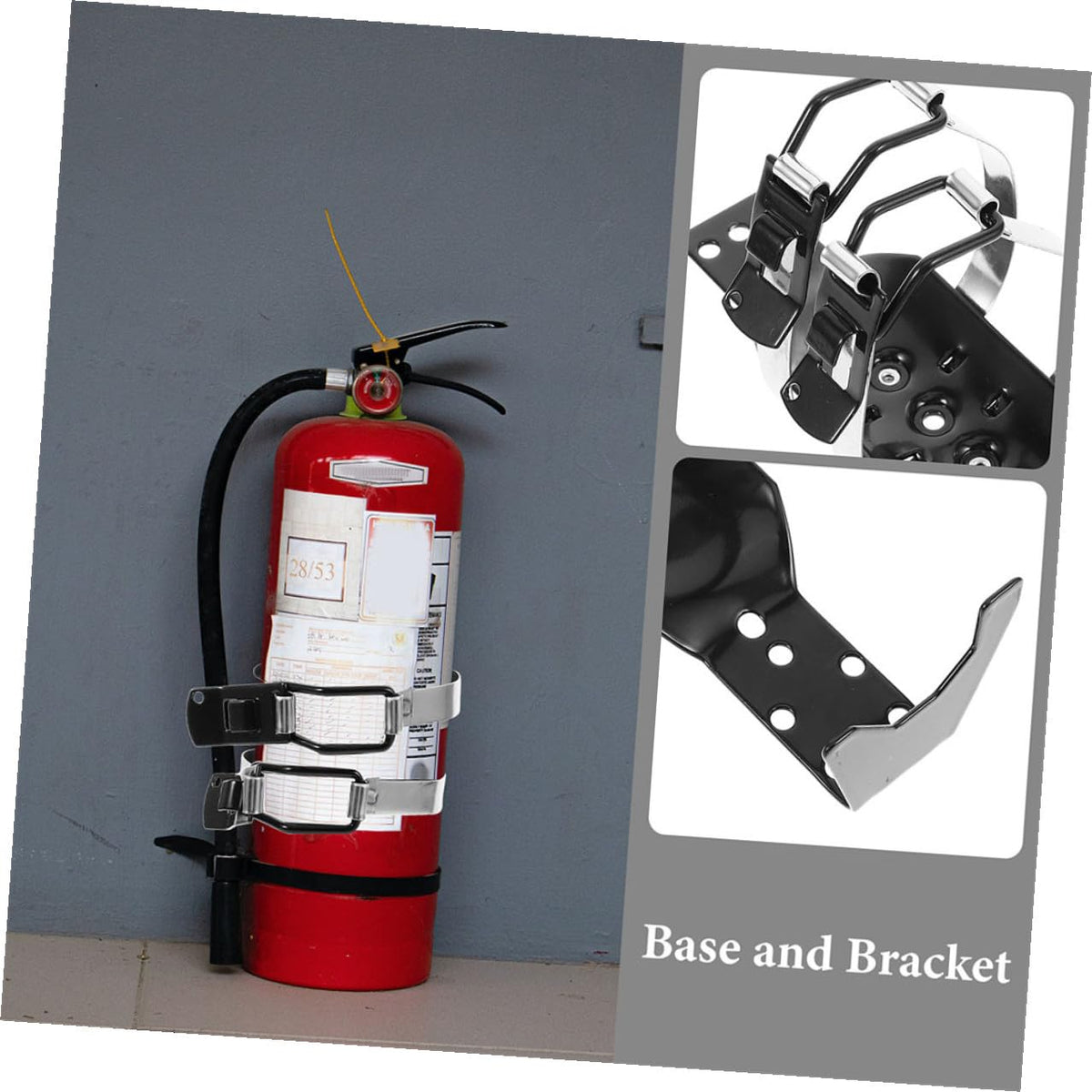2 Pcs Fire Extinguisher Mounting Kit Wall Bracket Holder N97649