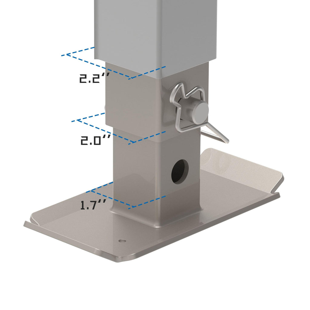 Heavy Duty Trailer Jack with Drop Leg Y65615