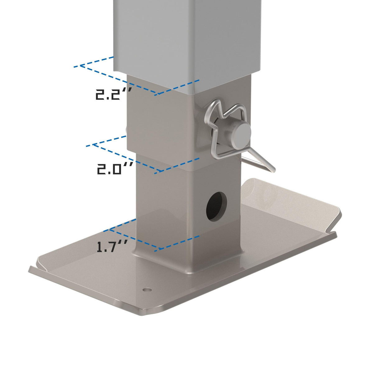 Heavy Duty Trailer Jack with Drop Leg Y65615
