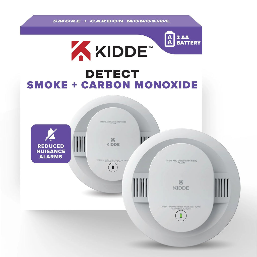 Smoke & Carbon Monoxide Alarm, Battery Powered Combo Detector C66610