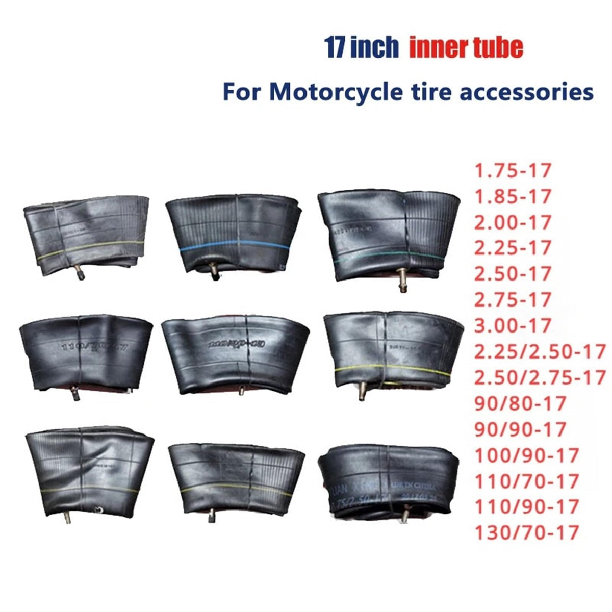 17 Inch Inner Tube 2.50-17 80/90-17 Tire R908980