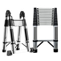 Telescoping Stainless Steel Extension Ladder 330 lbs Y5139