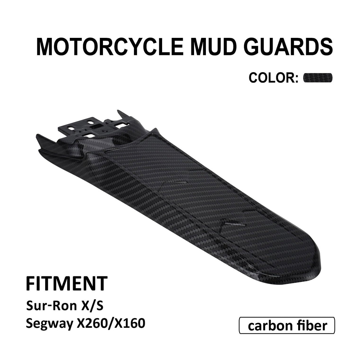 Carbon Fiber Extended Rear Fender Electric Dirt Bike Z152088