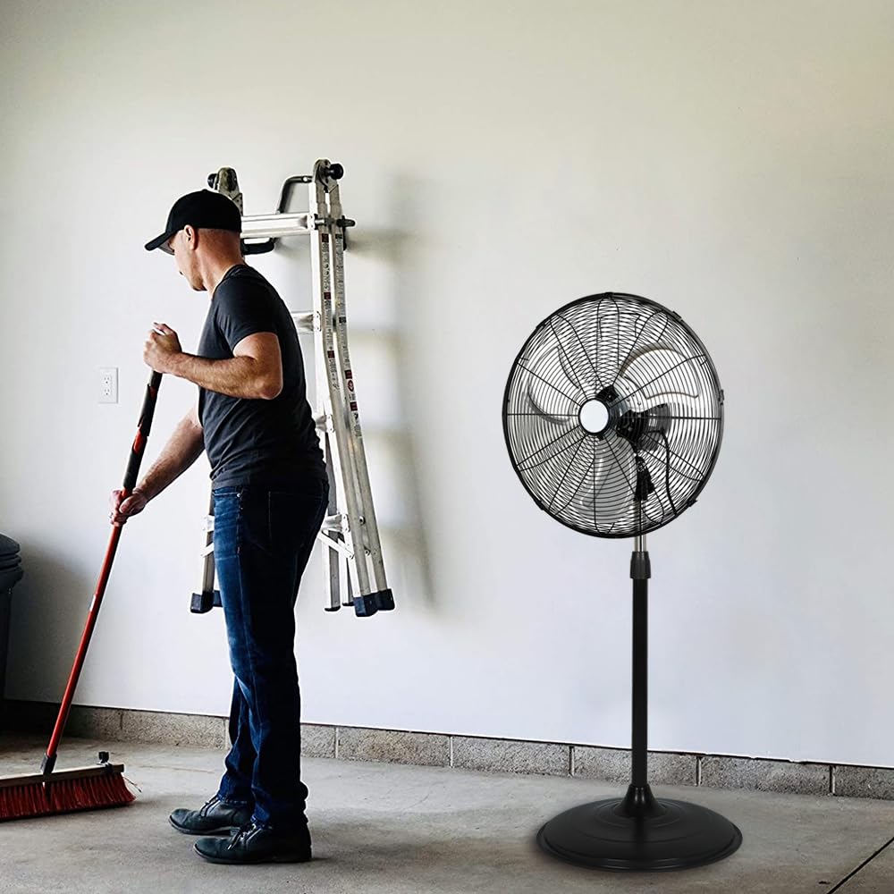 20" High Velocity 3-Speed Oscillating Pedestal Fan, 2 Pack S34447