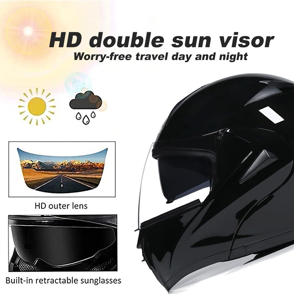 DOT Approved Flip Up Full Face Modular Motorcycle Helmet V95378