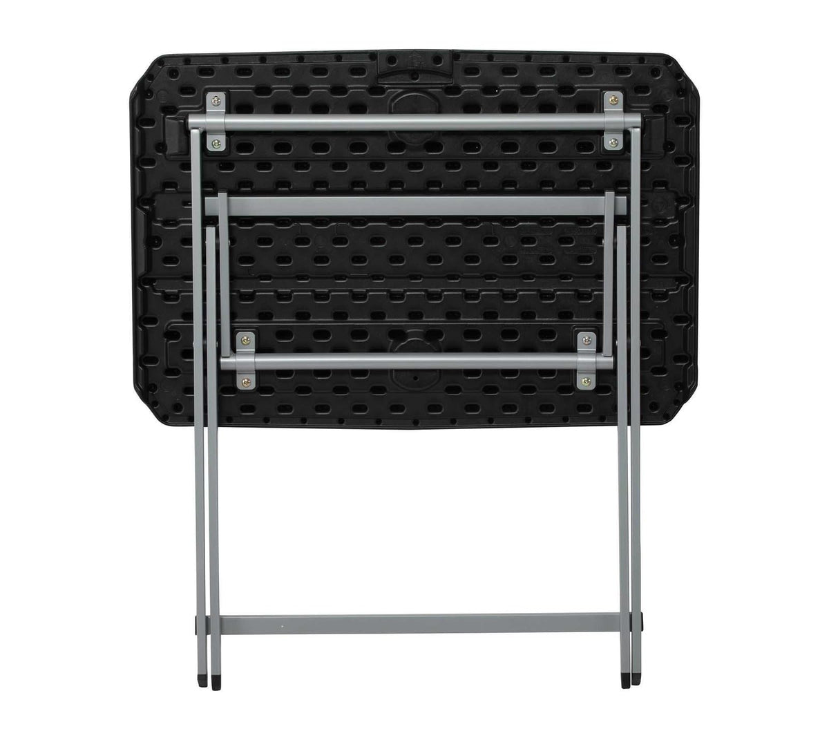 Small Folding Table, Portable Plastic Black 30 Inch D4395