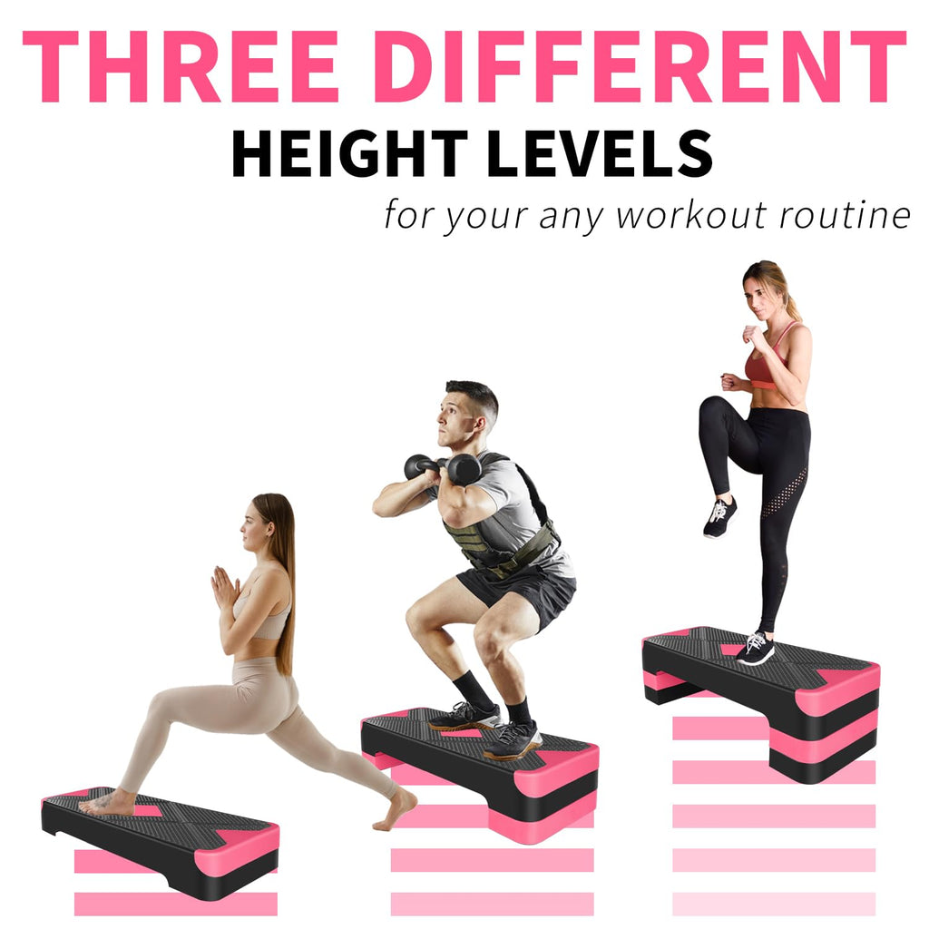 27" Adjustable Aerobic Exercise Step Platform I370006
