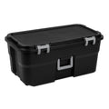 22 Gallon Black Wheeled Plastic Storage Trunk N9543