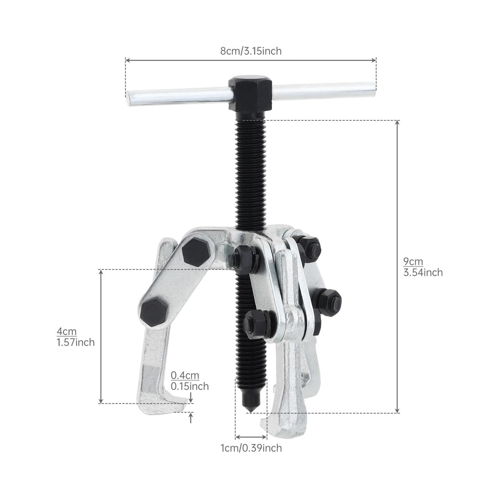 2.36 Inch Adjustable High Carbon Steel 3-Jaw Gear Puller Tool F827166