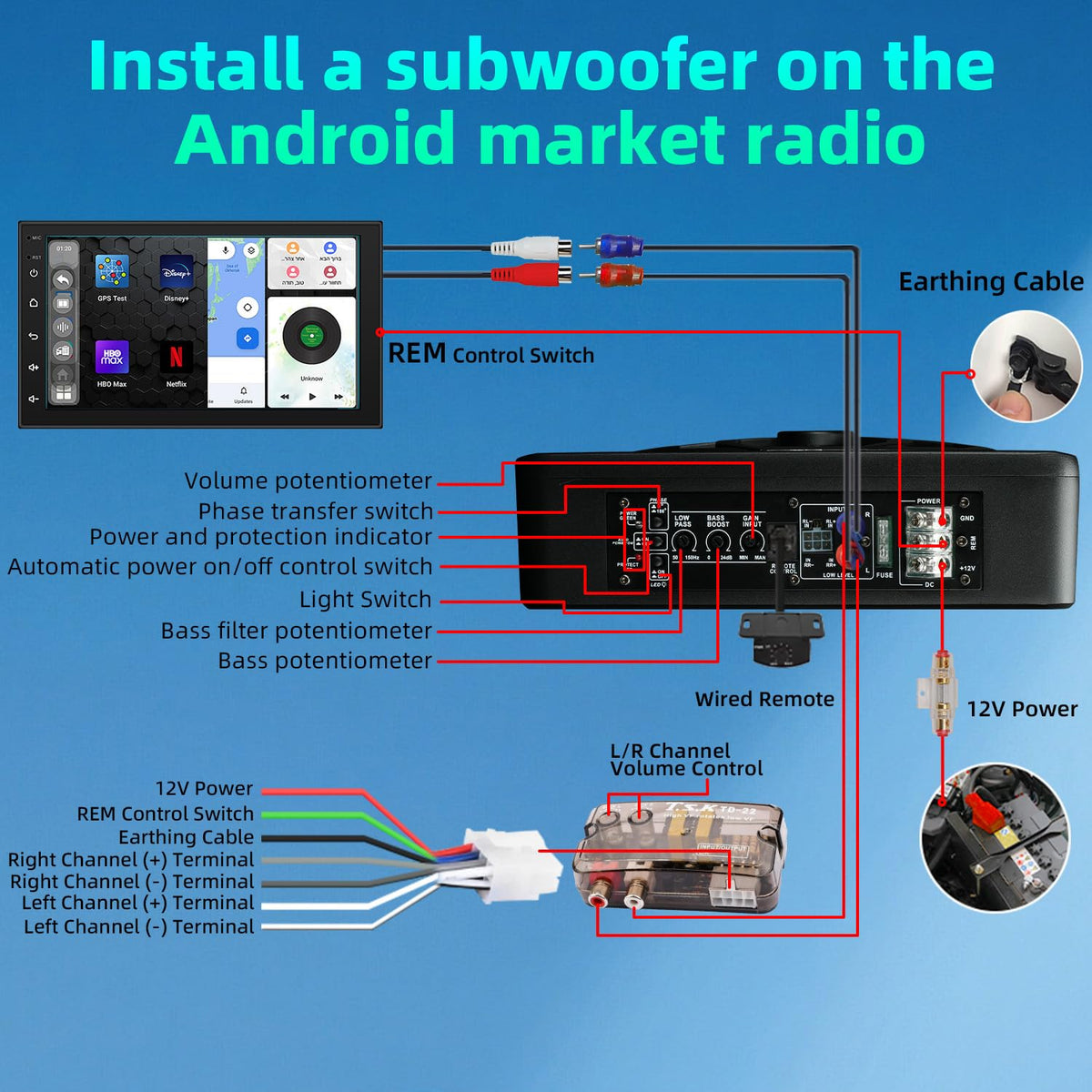 10" 1600W Under Seat Powered Subwoofer with Built-in Amp Z256