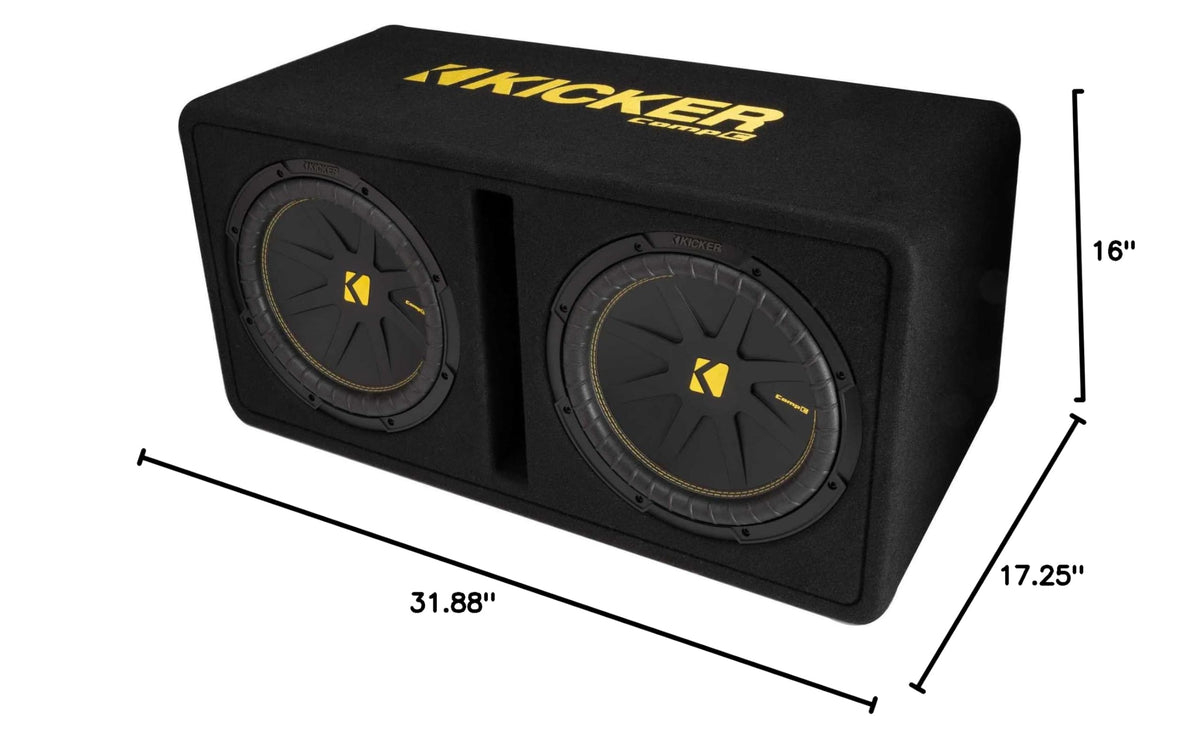 12-inch 2-Ohm Subwoofers in Vented Enclosure O8230