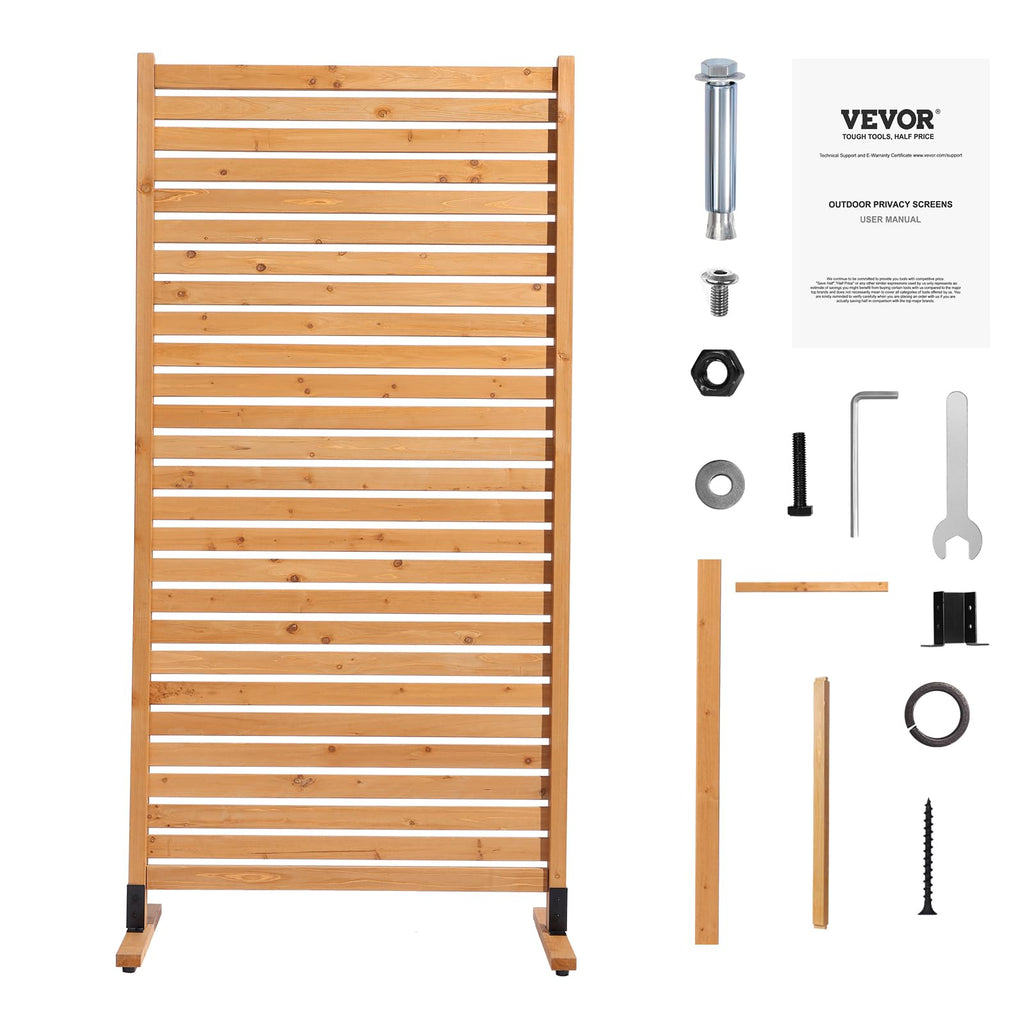 Wooden Privacy Screen 36" W x 73" H Z21236