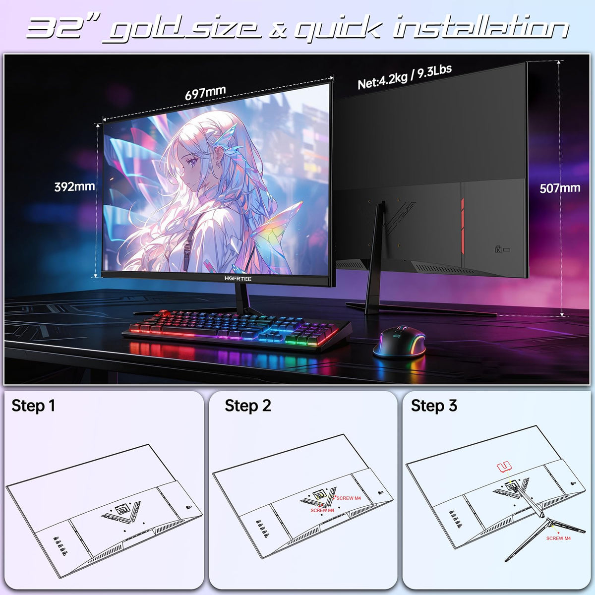 32 Inch 4K UHD Monitor Y63932