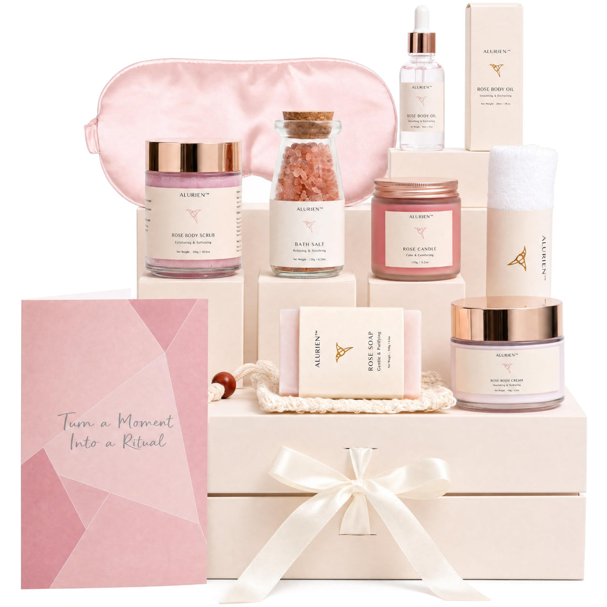 Rose 11-Piece Bath & Body Gift Set W29367