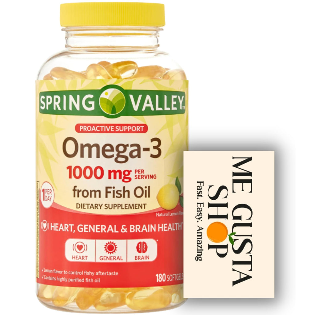 Omega-3 Fish Oil Soft Gels 1000 mg 180 Count W477894